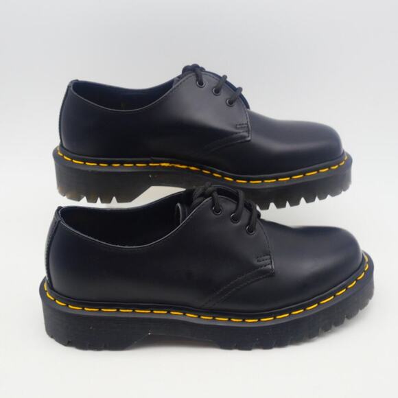 NEW Dr. Martens 1460 Bex Smooth Leather Oxfords Men's 7 Women's 8 Black Docs - Picture 4 of 9